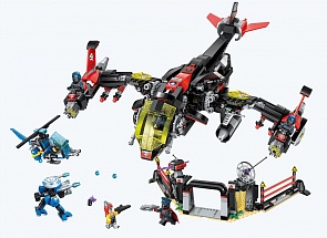 Конструктор - Самолет, с фигурками и аксессуарами, 1013 деталей (Enlighten Brick, BRICK2721 (6))